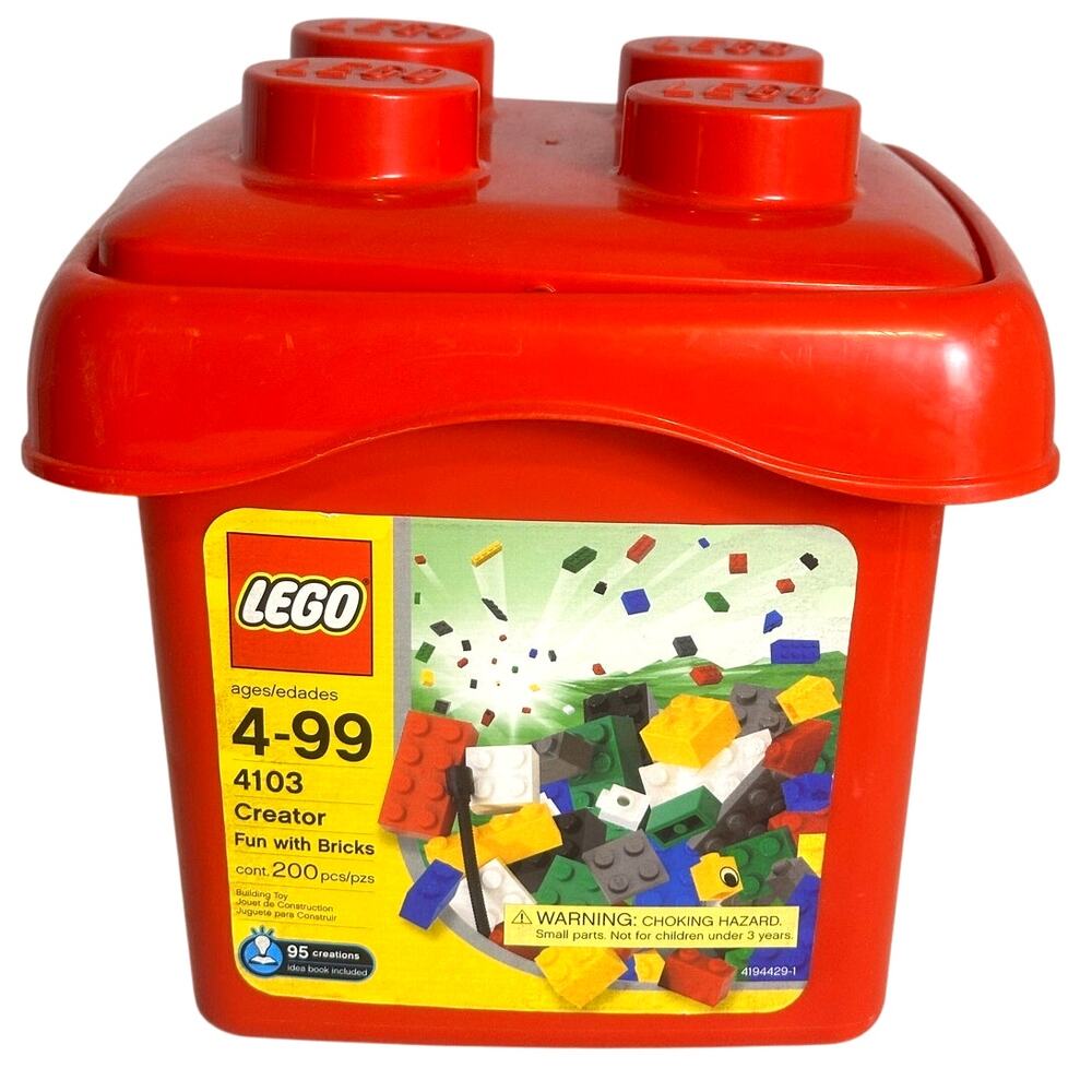LEGO Large Block Containers #3036 #1744 #4103 Empty Bucket-Excellent-Lot of 3 - Picture 12 of 13